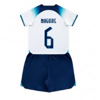 Engleska Harry Maguire #6 Domaci Dres za djecu SP 2022 Kratak Rukav (+ Kratke hlače)